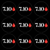 ⁦מדבקות עגולות השבעה באוקטובר  12יח'/ 25 יח'⁩ – תמונה ⁦2⁩